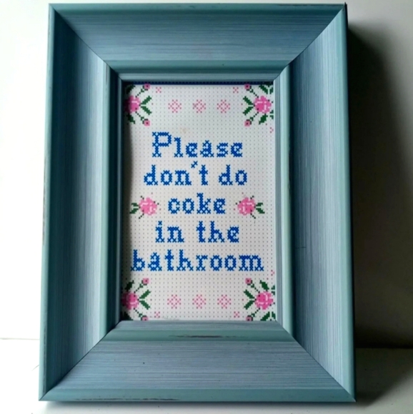 🧻 Don't Do C@ke In The Bathroom Restroom Washroom - Picture 5 of 7